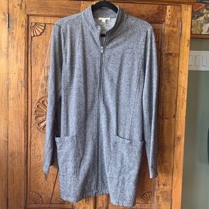 Eileen Fisher Black and White Knit Cardigan